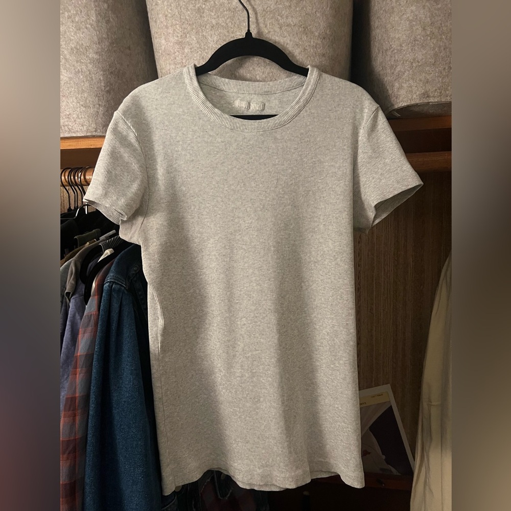 Djerf Ave XL Daily T-Shirt in Grey Melange